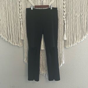 IC by Connie K Boho Black Pants; cute cut-out design SZ XL